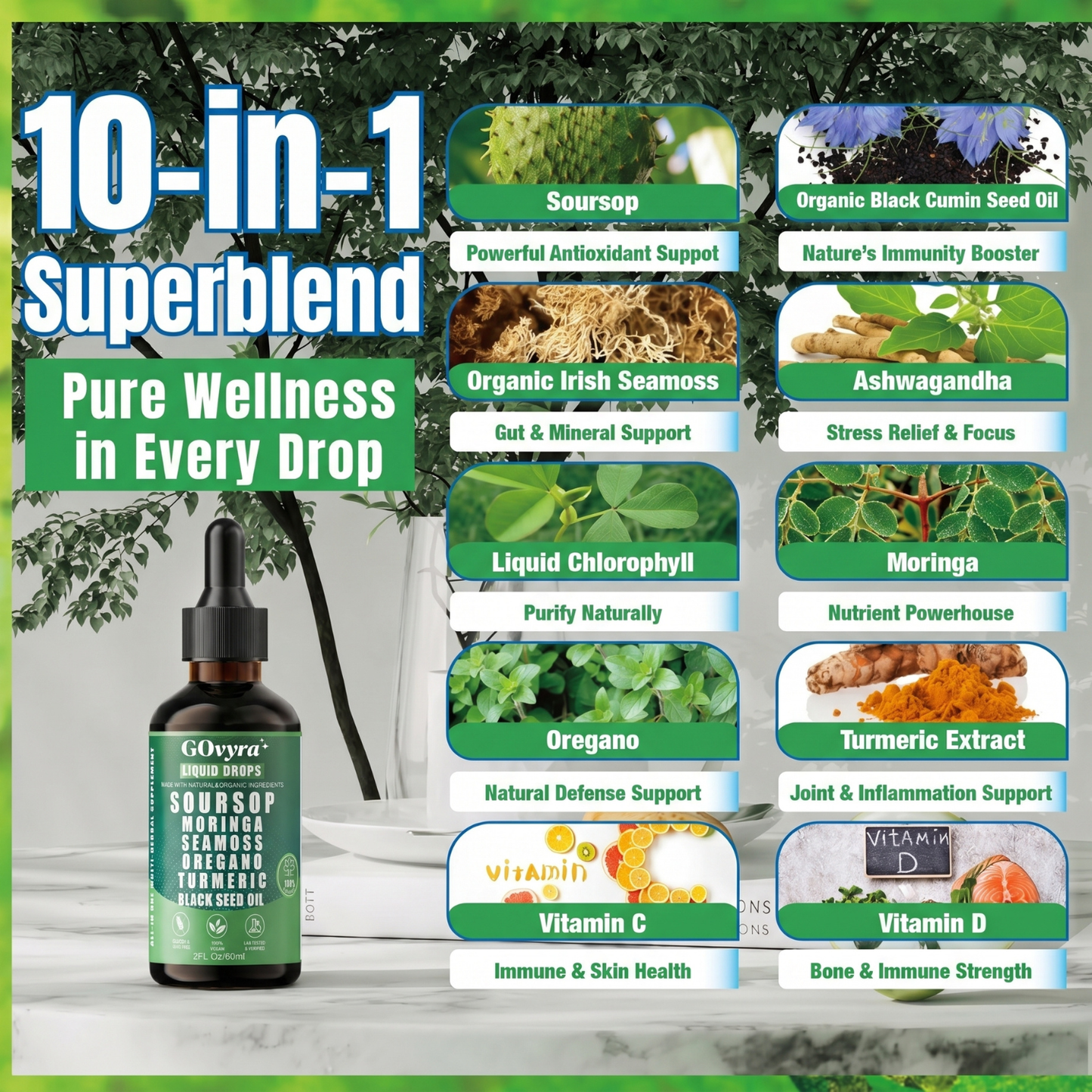 GOvyra™ 10-in-1 Liquid Extract Drops
