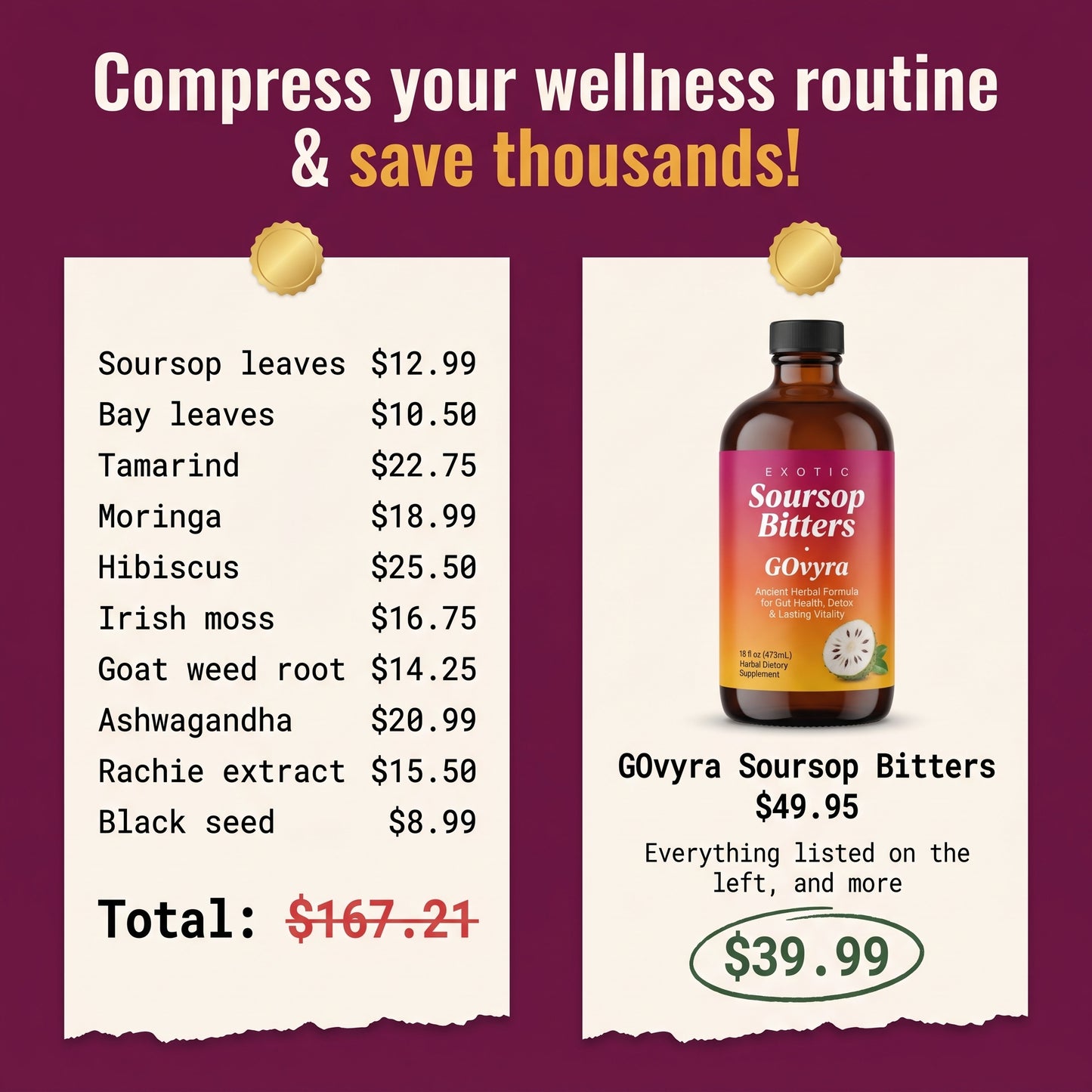 GOvyra™ Soursop Gut Reset Bitters