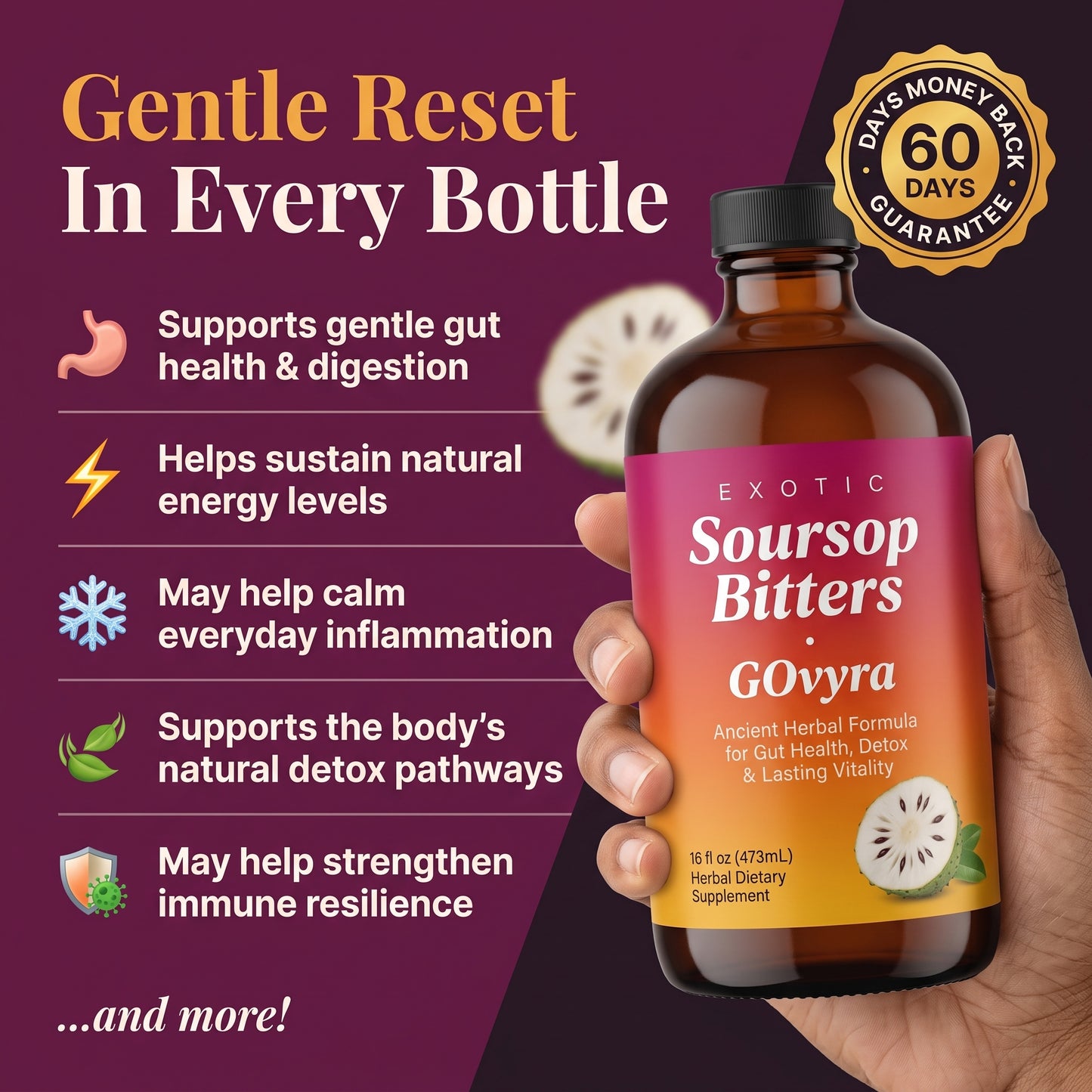 GOvyra™ Soursop Gut Reset Bitters