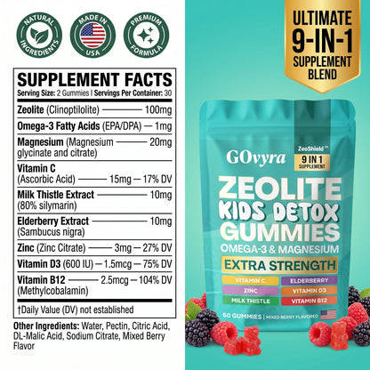 GOvyra™ KidsShield Daily Detox & Immunity Gummies